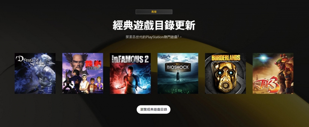 只有最貴的「Deluxe」才可以享有「經典遊戲目錄」!