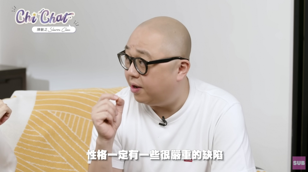 阿Bob又指佢做過統計去到30歲中後至40幾歲都仲係單身嘅男女,性格一定有嚴重缺陷