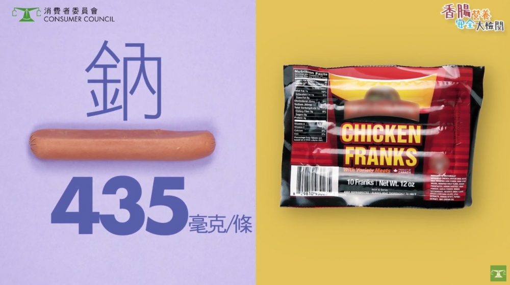 最高納嘅樣本係「Harvest Creek Chicken Franks with Variety Meats」