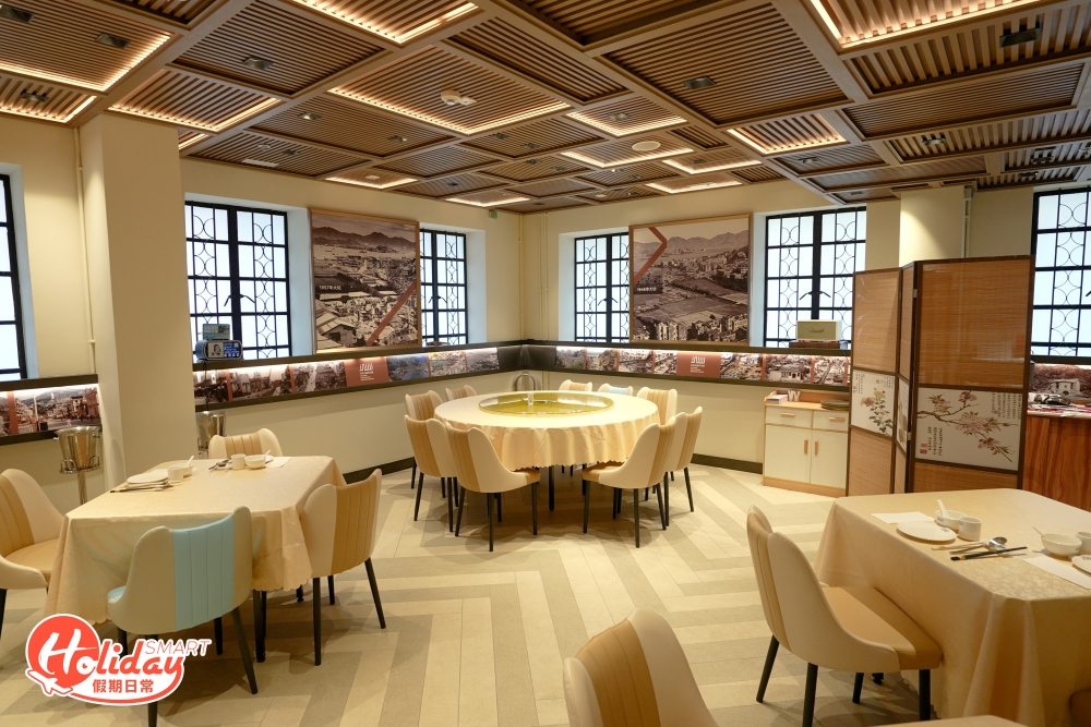 一樓設有由社企營運客家菜餐廳，望還原昔日大坑客家村的味道。