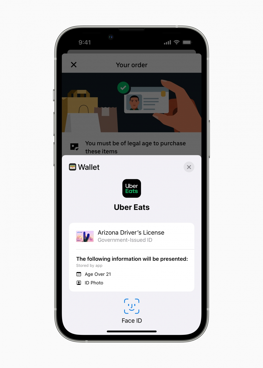 用户可使用「Apple Wallet」App內的身份證,以作身份驗證。