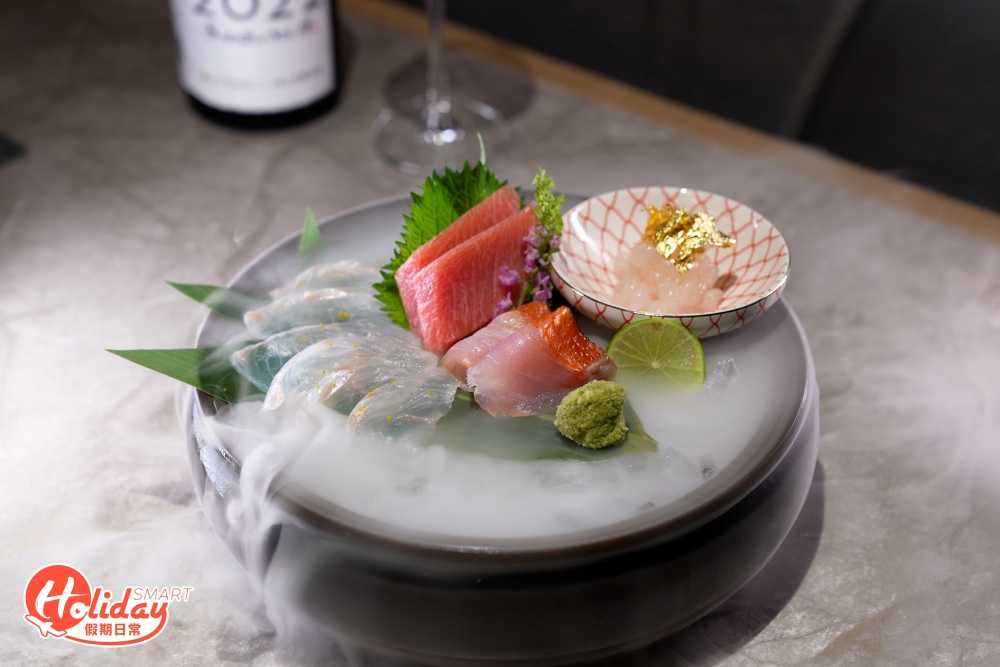 全部食材由日本空運到港，有來自靜岡縣的野生呑拿魚、富山県的白蝦、千葉県的金目鯛和福岡県的平目，鮮味十足！