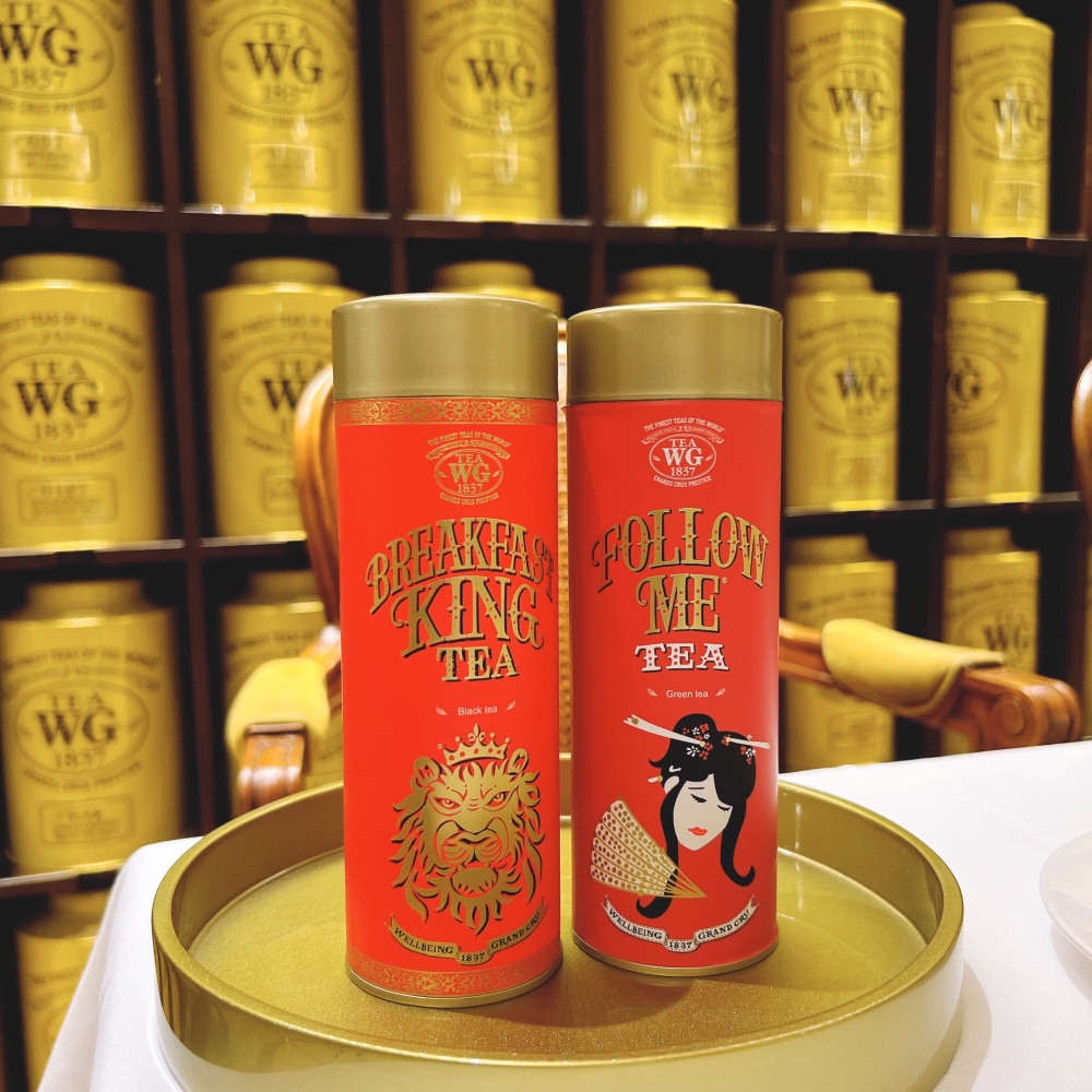 「國王早餐茶」黑茶和「韓國之翠」綠茶。