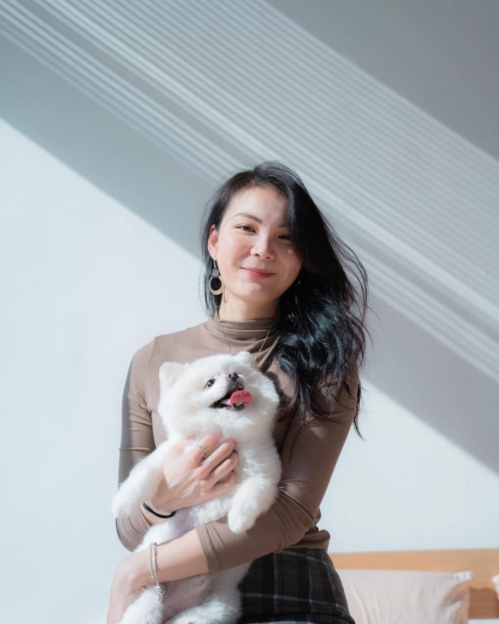 Sheryl經常都會分享與愛狗的照片~