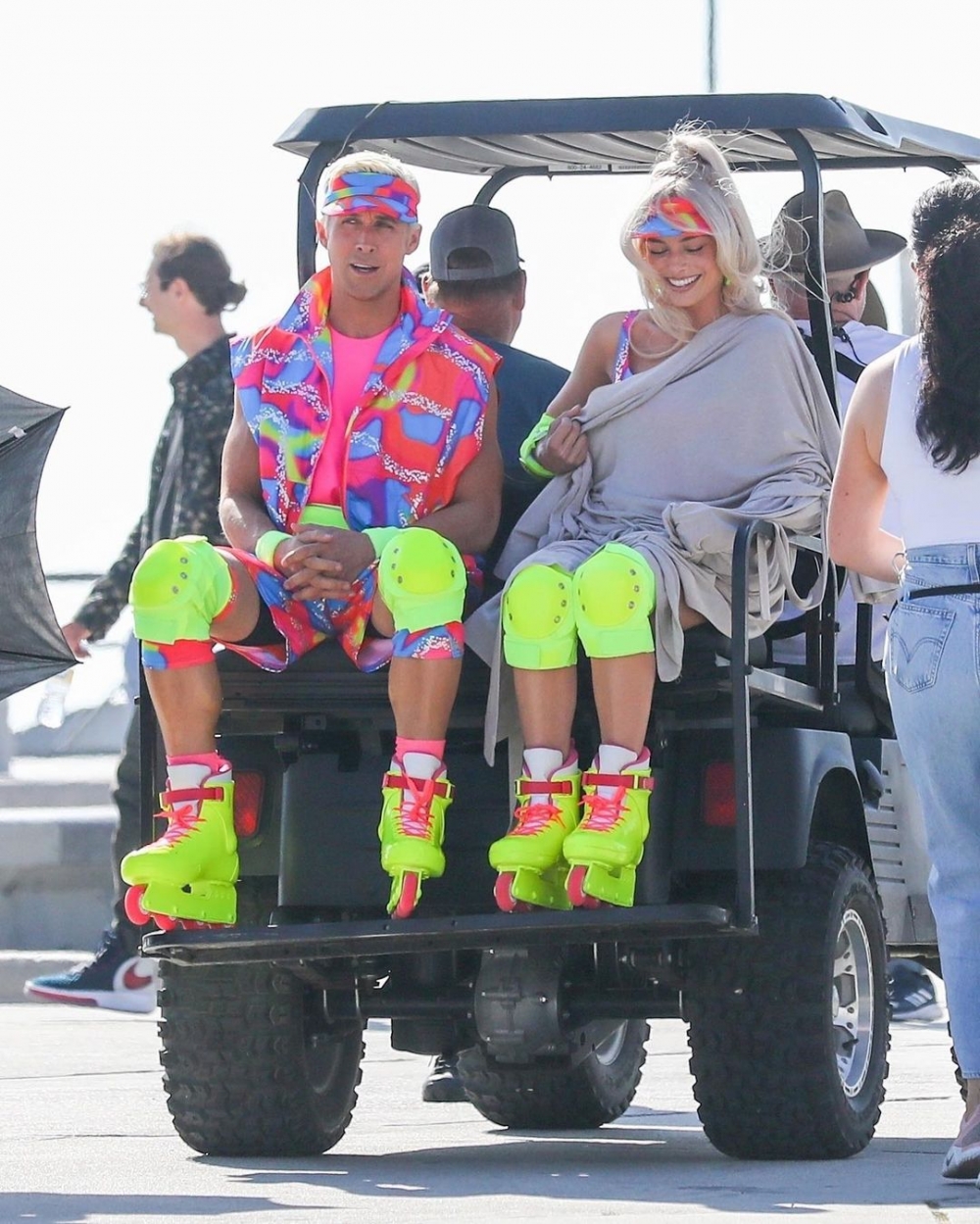 Barbie真人版電影拍攝現場。