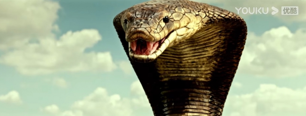 劇情有創意，主角們一入島嶼就見到巨型眼鏡蛇！