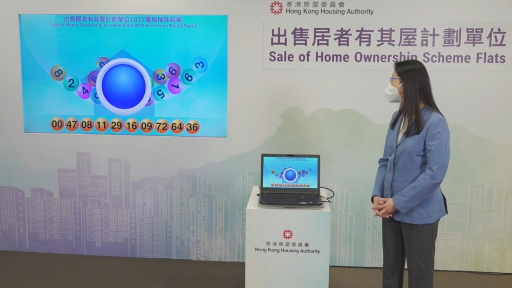 「居屋2022」攪珠結果的首10組號碼~