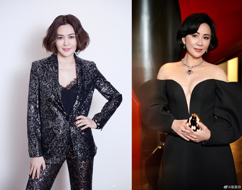 劉嘉玲近日與關之琳同場出席星級派對。