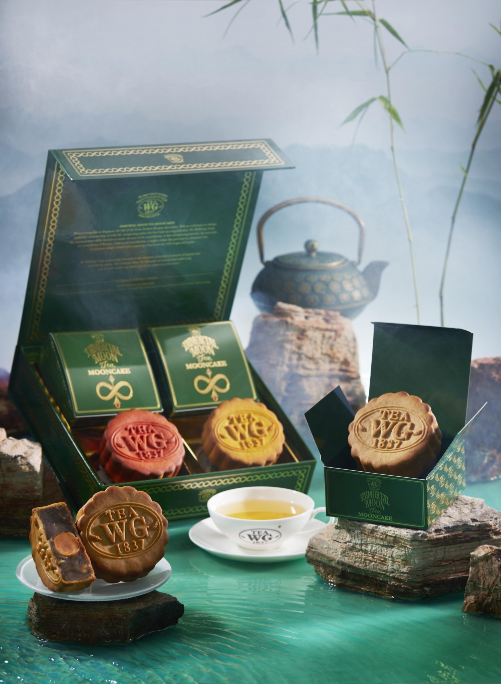 茶香月餅4件裝禮盒。