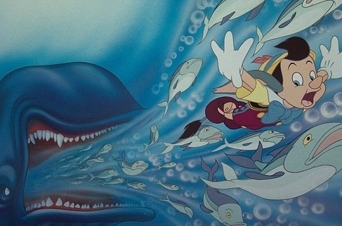 我哋懷疑港男係模仿緊小木偶被鯨魚追嘅一幕！