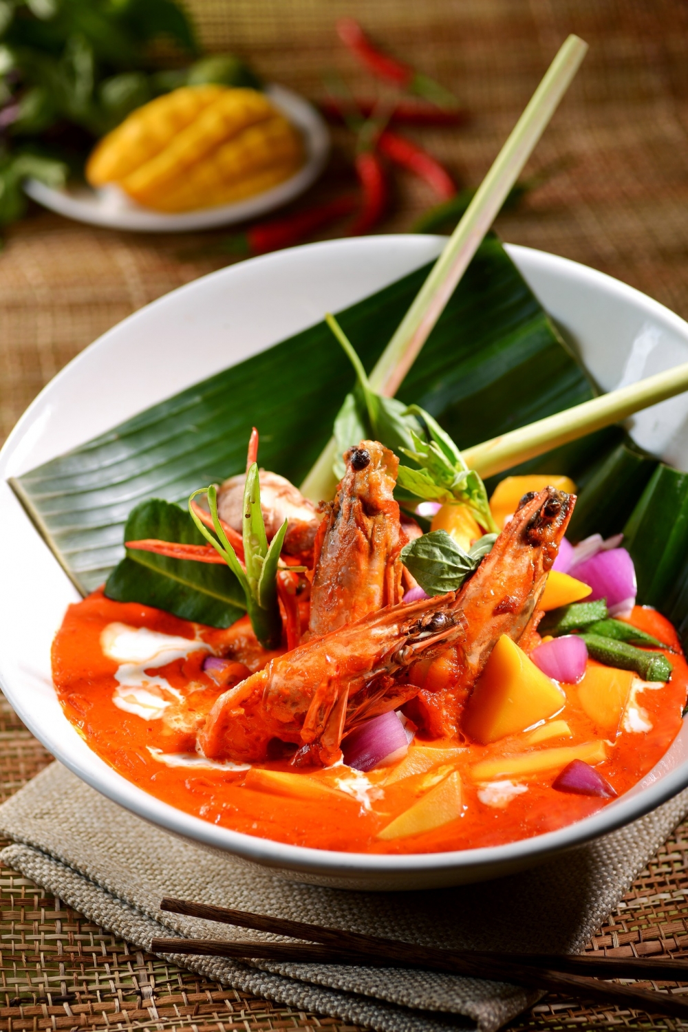 紅咖喱芒果蝦
