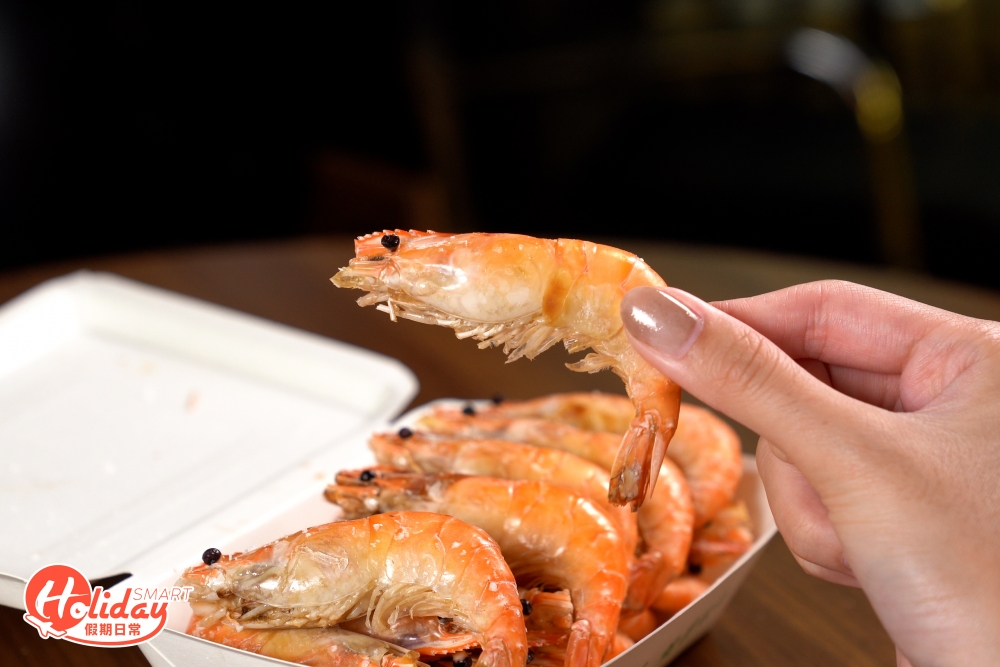 烹調方法可以選擇免費的鹽燒或白灼，其中推介鹽燒，可以食到蝦的鮮味。