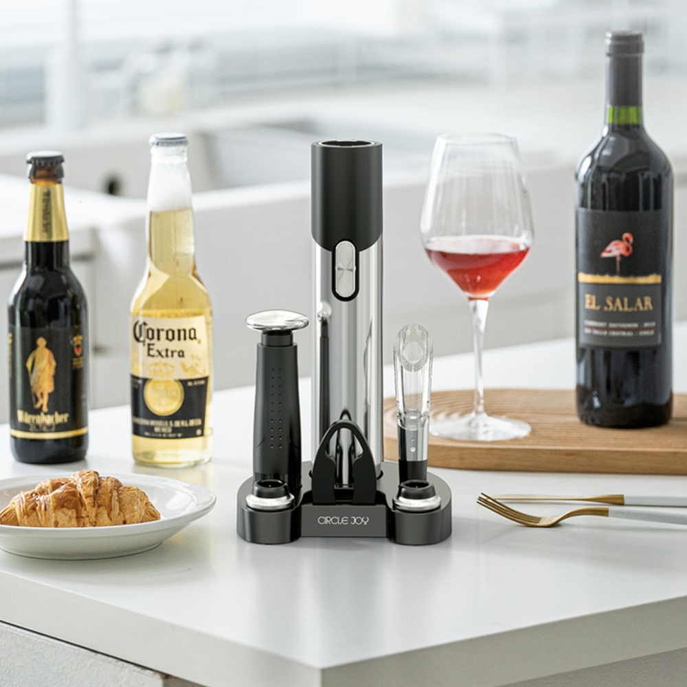 家用紅酒醒酒器抽真空套裝：外型超有質感，想幾時飲，飲乜都得！