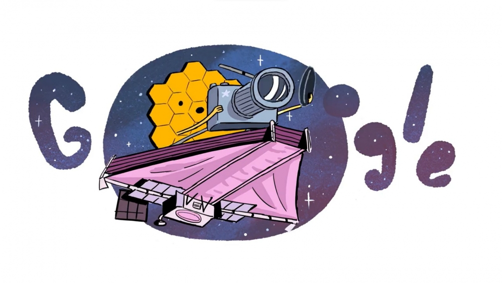為紀念James Webb望遠鏡發布首批全彩圖像,Google在其搜索頁面上用特別的Google Doodle來慶祝這個歷史性時刻!