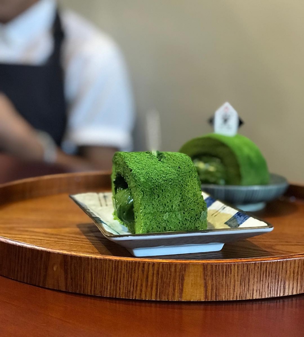 當然不少得經典抹茶口味,卷蛋以日本上乘抹茶粉製作。