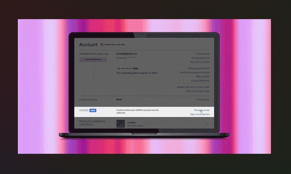 如果發現用戶在「家」之外的地點使用Netflix服務或共享帳號，會要求額外繳付每月2.99美元的費用。