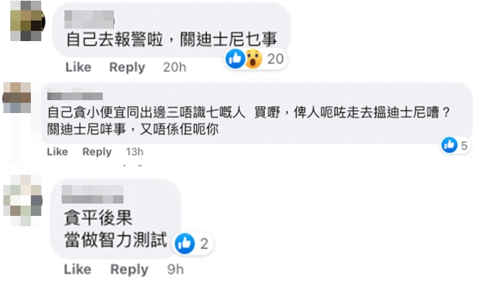 部份網民就認為佢哋應該自行報警，而並非靠洗版留言解決問題