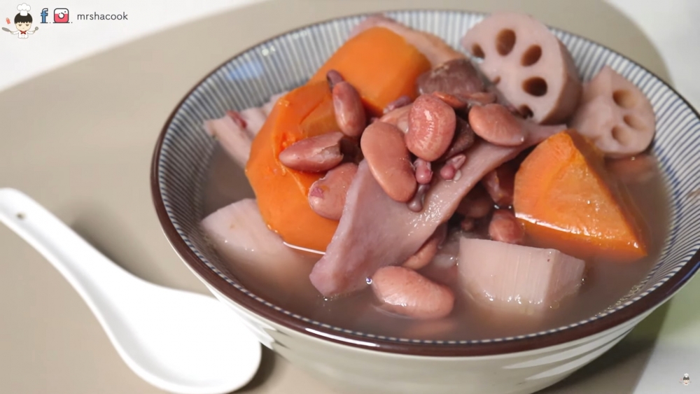 夏天湯水推介:雙豆淮山蓮藕湯