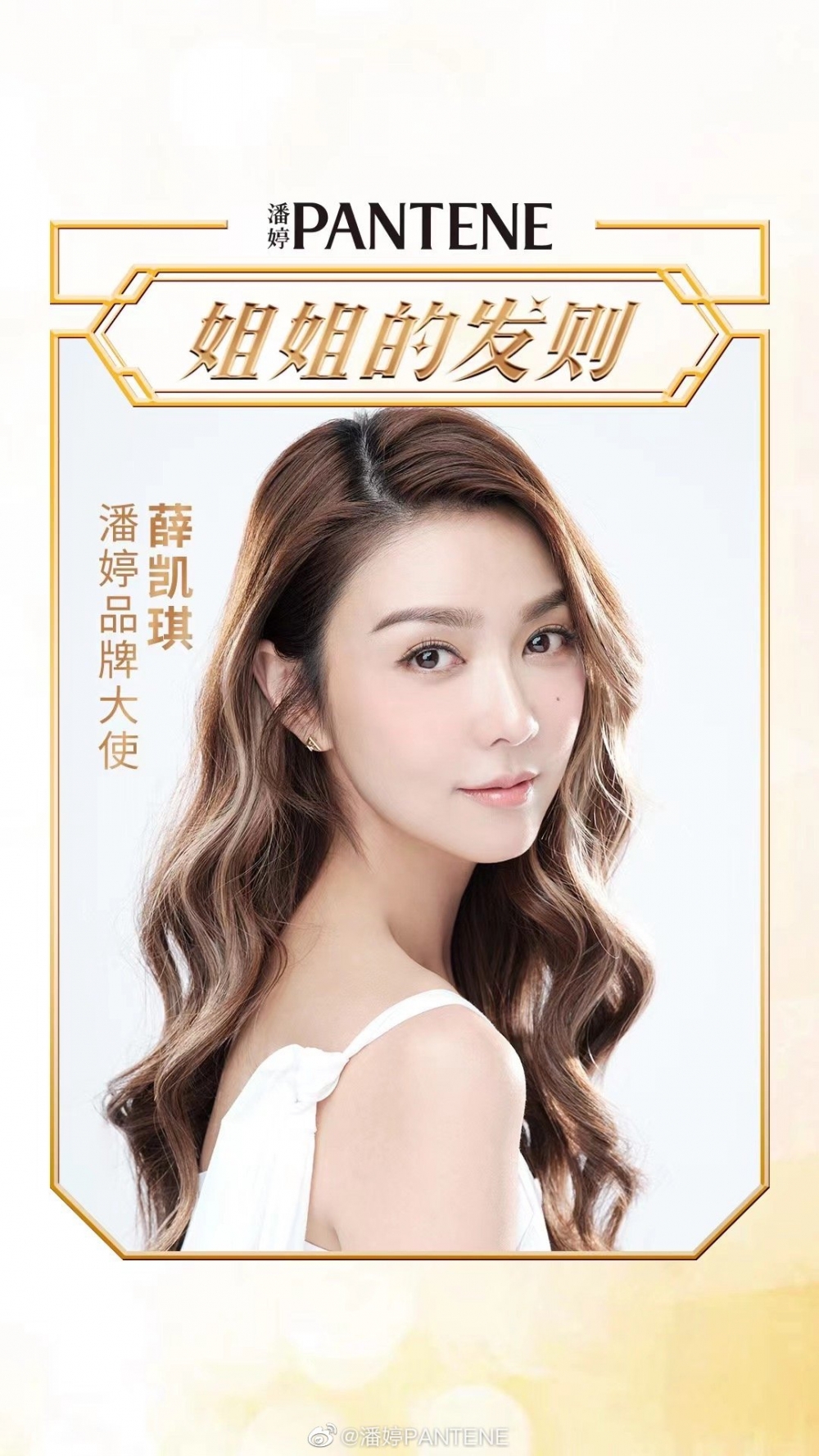 薛凱琪係洗頭水品牌嘅品牌大使