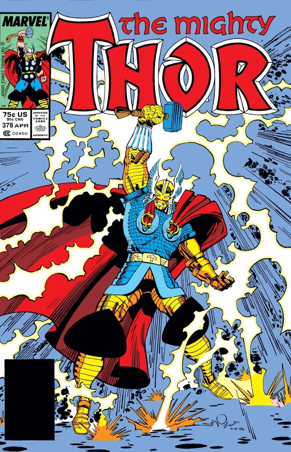 盔甲戰衣是參考1987年推出的漫畫《Thor #378》的造型。