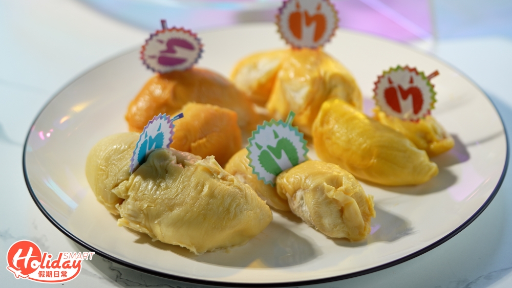 今次提供的榴槤主要有D197貓山王、D160竹腳、D24 XO、D101紅肉、旺來、D88小甜甜等，每天提供5款最新鮮的品種。