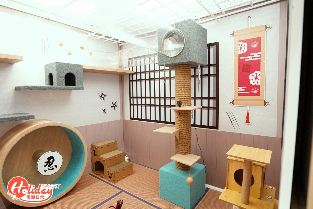 場內有2間分別以忍者貓道場及彈珠機主題的貓貓玩樂房。