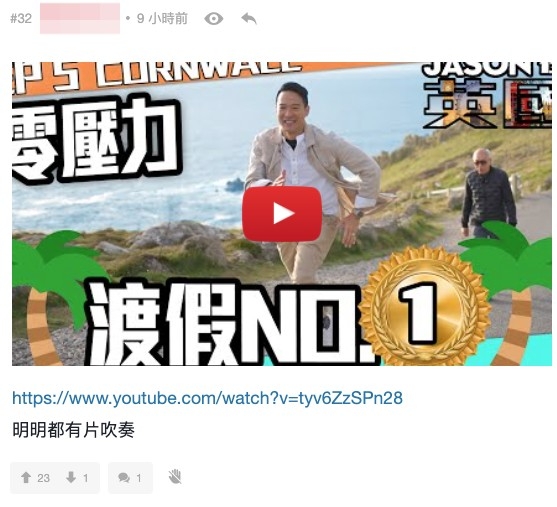 亦有網民稱佢都有拍其他片讚英國嘅好處