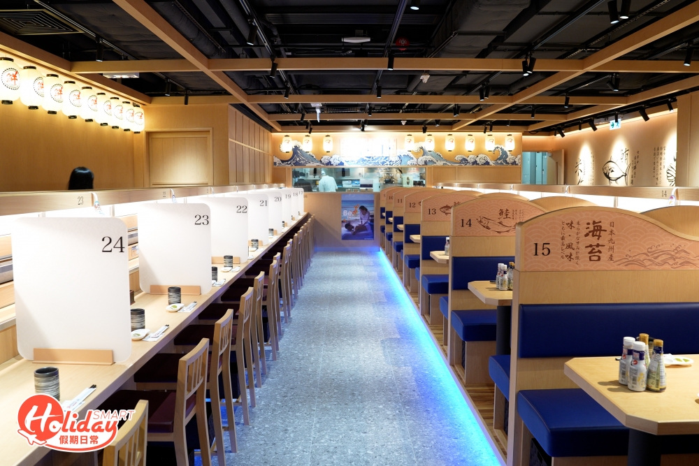 同場更進駐迴轉壽司店「鮮選壽司」,黃埔店將是品牌的第4間分店,格局跟其他分店差不多,食客以平板電腦下單後,壽司會經快速送遞通道運送到座位,新店首次設置獨立廂房,並推出每日限定Omakase菜單。