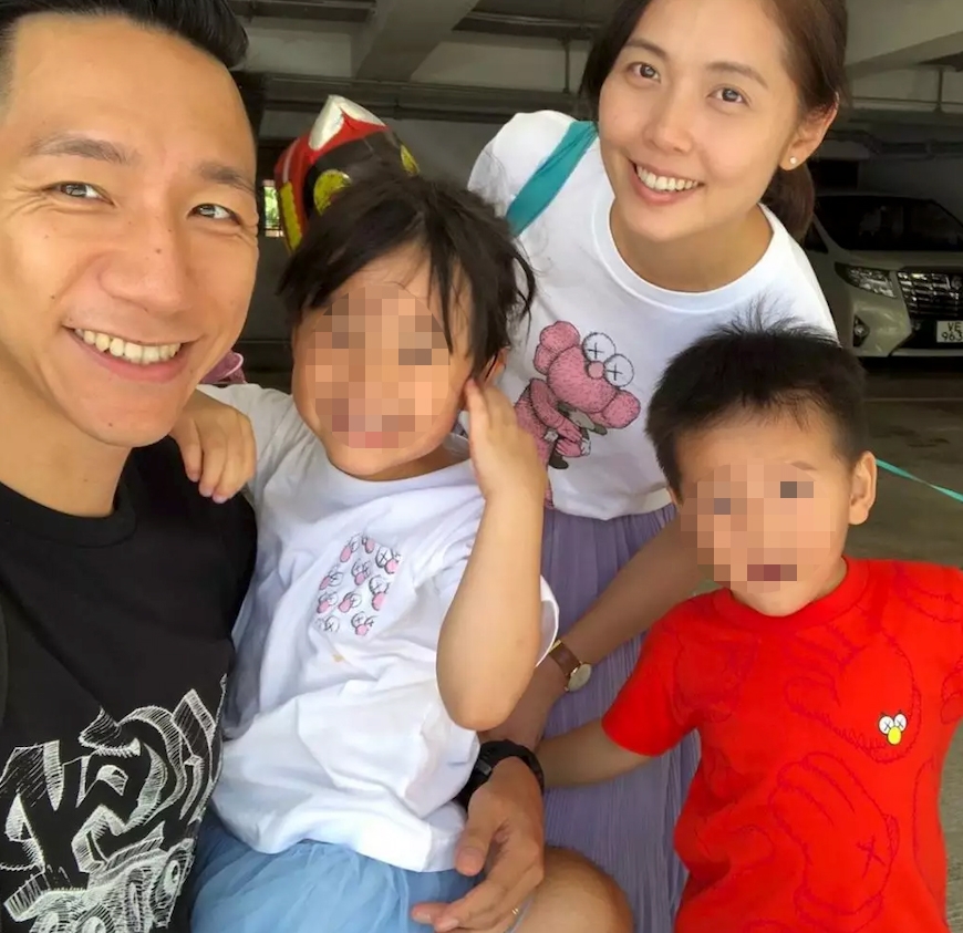 二人婚後育有一子一女,經常大晒溫馨家庭樂~