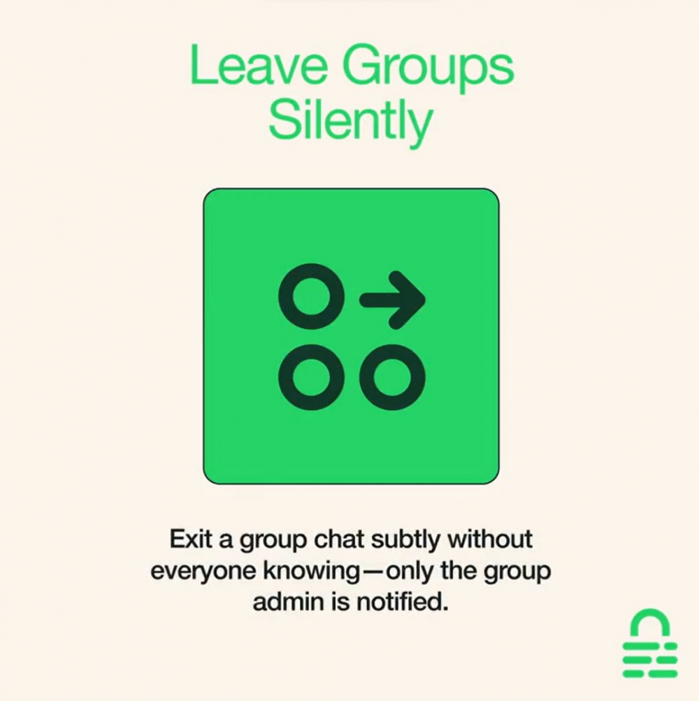 新功能：靜靜離開群組/Leave Groups Silently