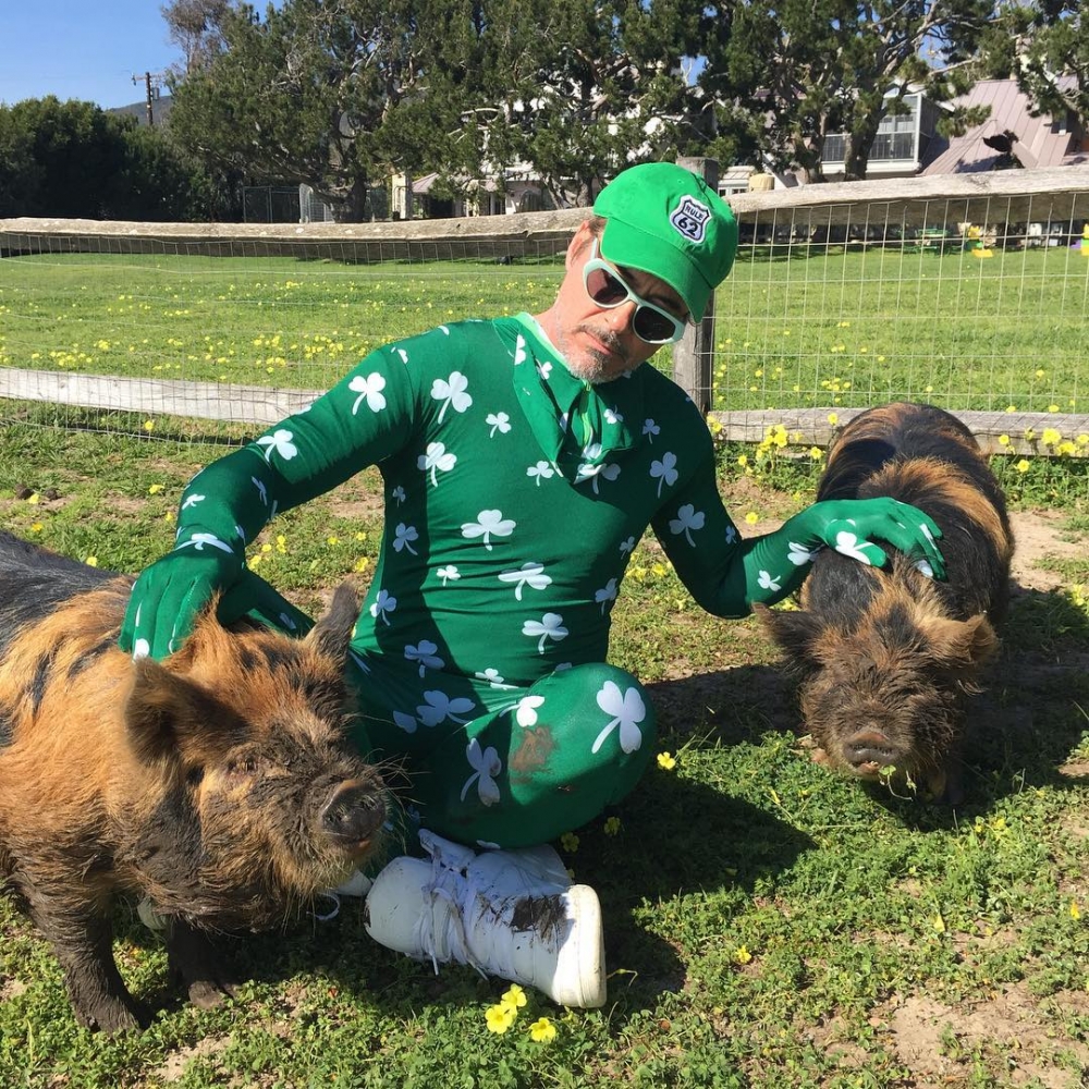 Robert Downey Jr.的家中有各式各樣的動物~
