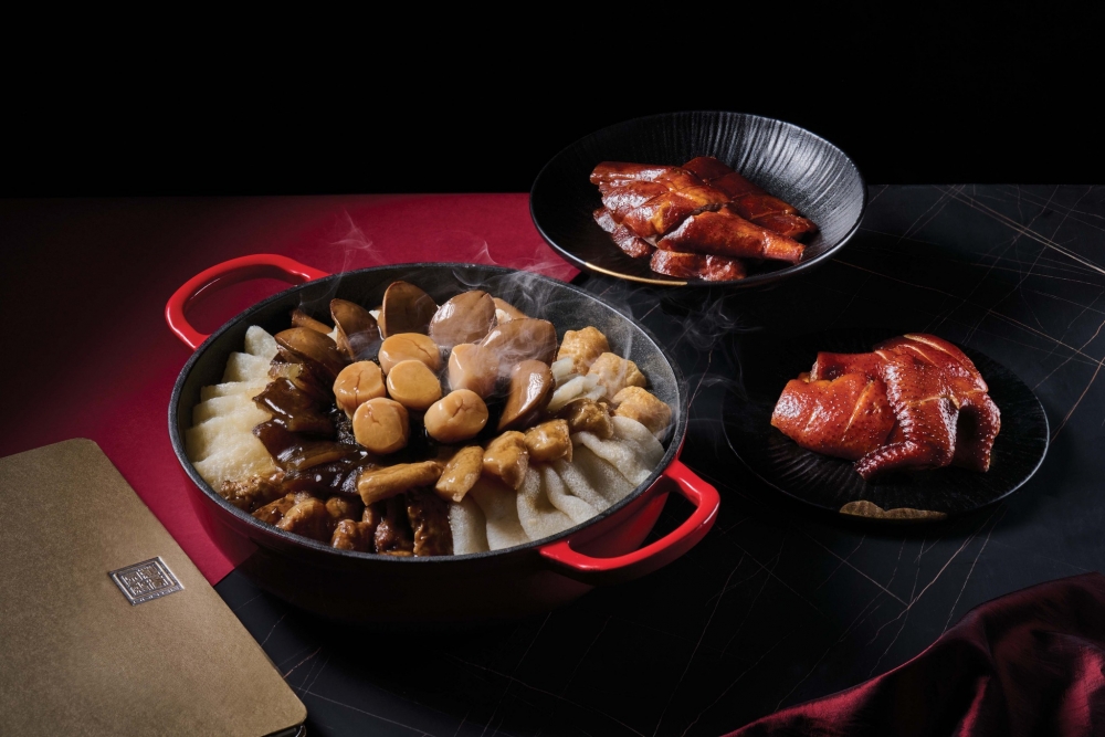 萬豪金殿外賣盆菜。