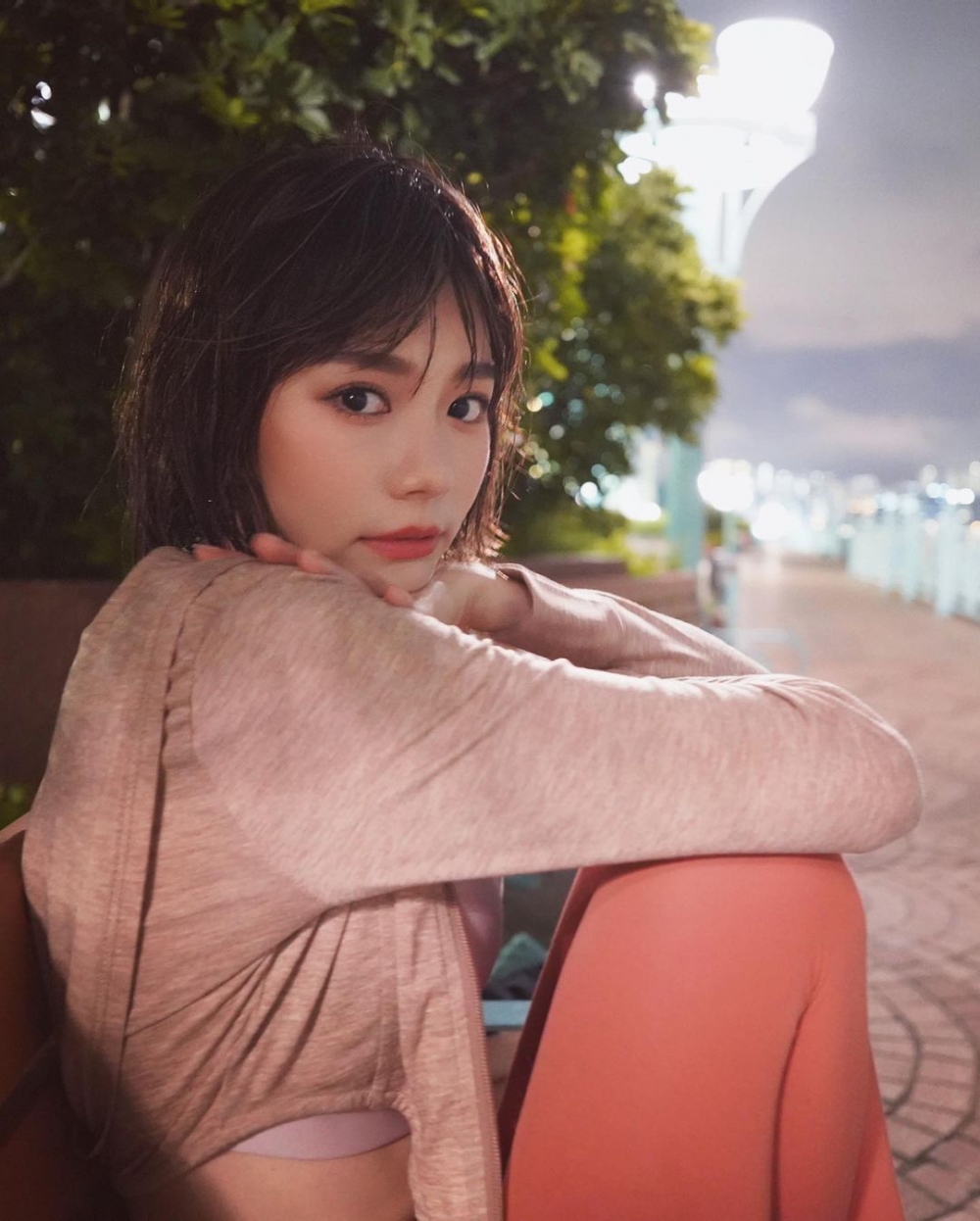 林明禎都經常著瑜伽褲