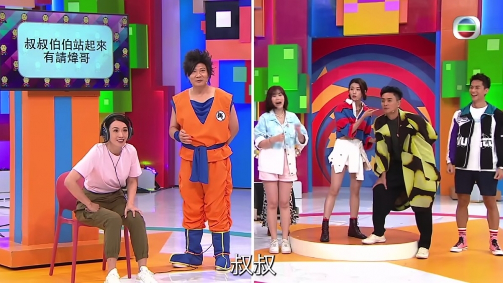 蔡思貝毫不猶豫咁指住黃宗澤，形容佢係「叔叔伯伯」