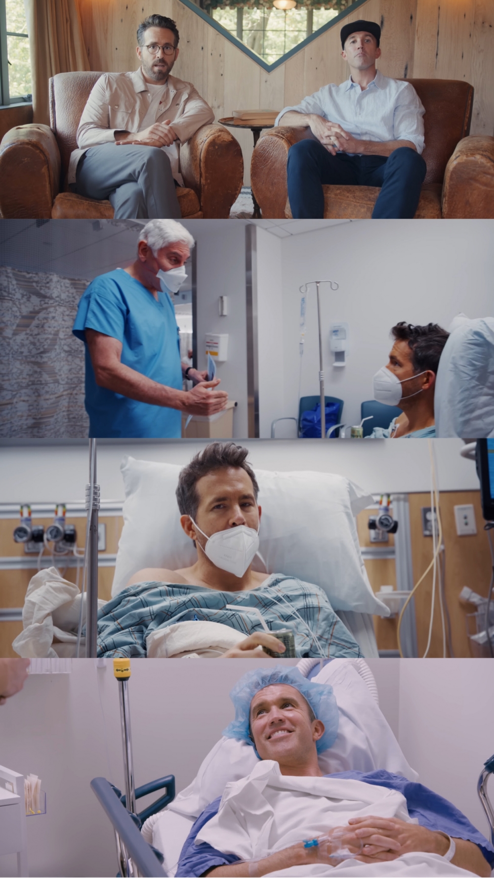 Ryan Reynolds與Rob McElhenney在接受大腸鏡檢查時，發現直腸内長有息肉，立即做手術切除。