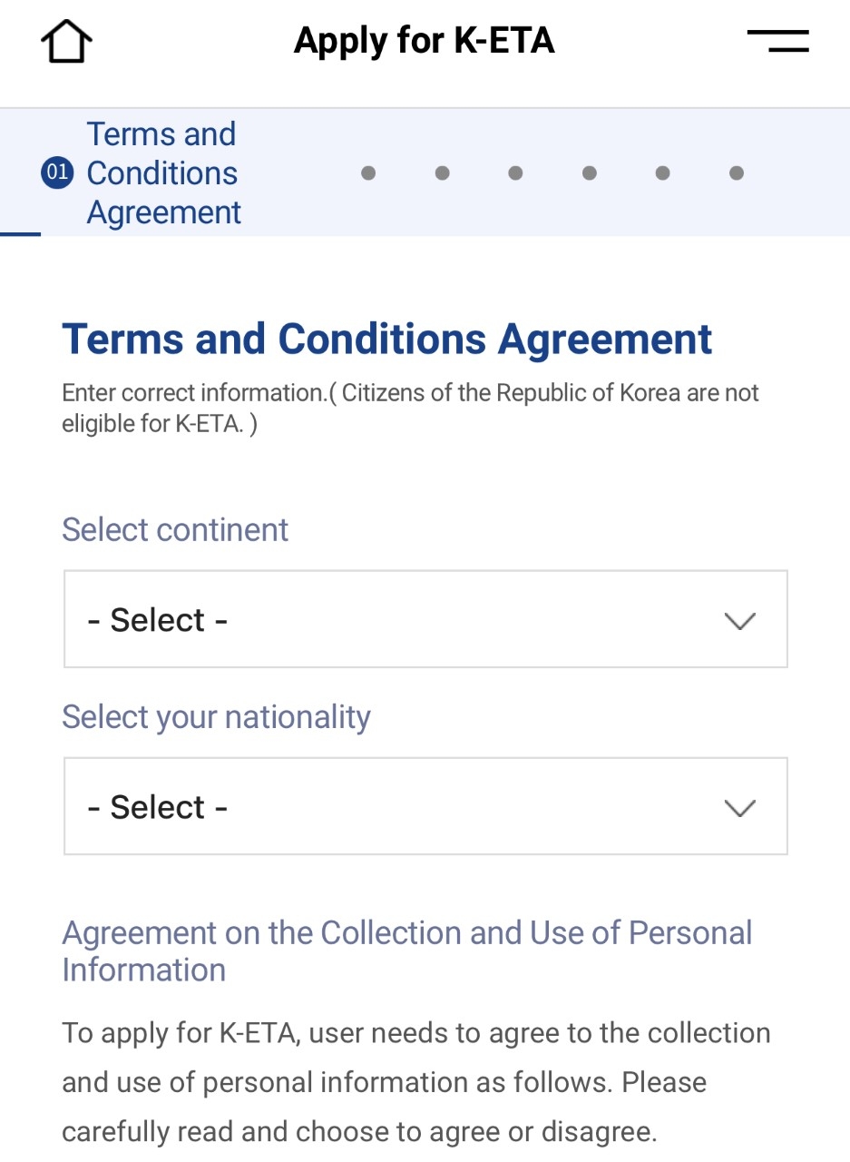 所有海外人士入境韓國前仍須申請K-ETA，並獲得批准。