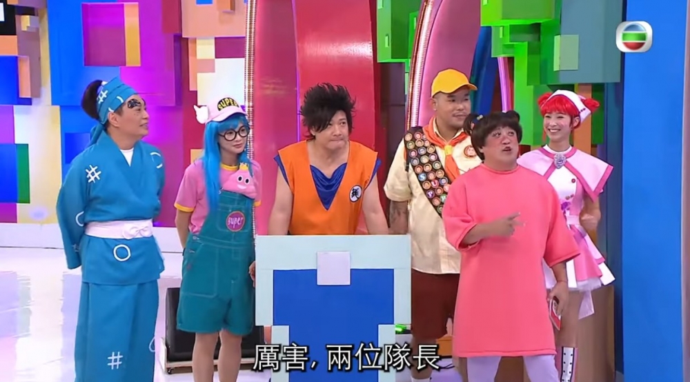 曾志偉今集扮成《怪獸公司》嘅「阿Boo」，相信今次嘅打扮主題應該係同卡通角色有關喇！