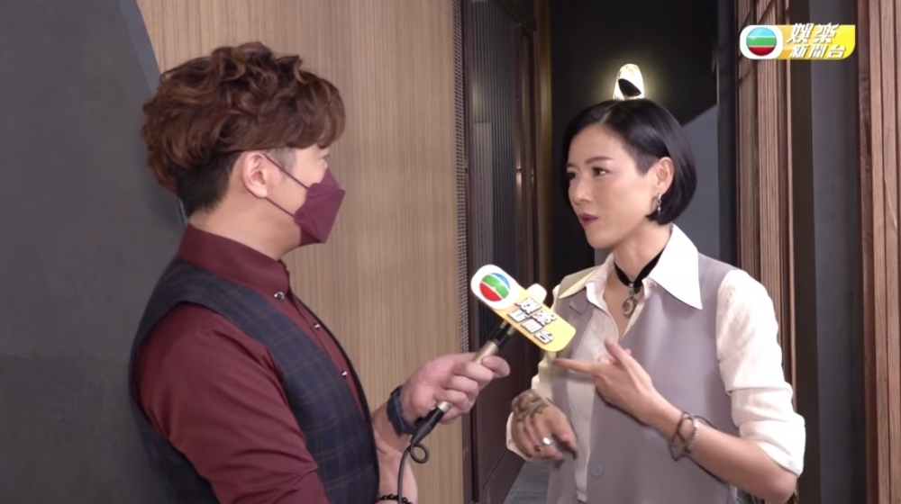 陳茵媺手上有紋身，新劇角色極有可能係一位女強人。