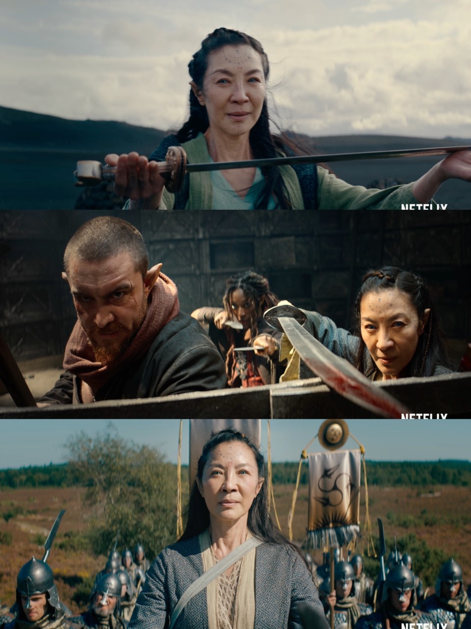 楊紫瓊加入前傳《獵魔士:血源》,飾演一個名為「Scian」的劍精靈,非常擅長劍術。