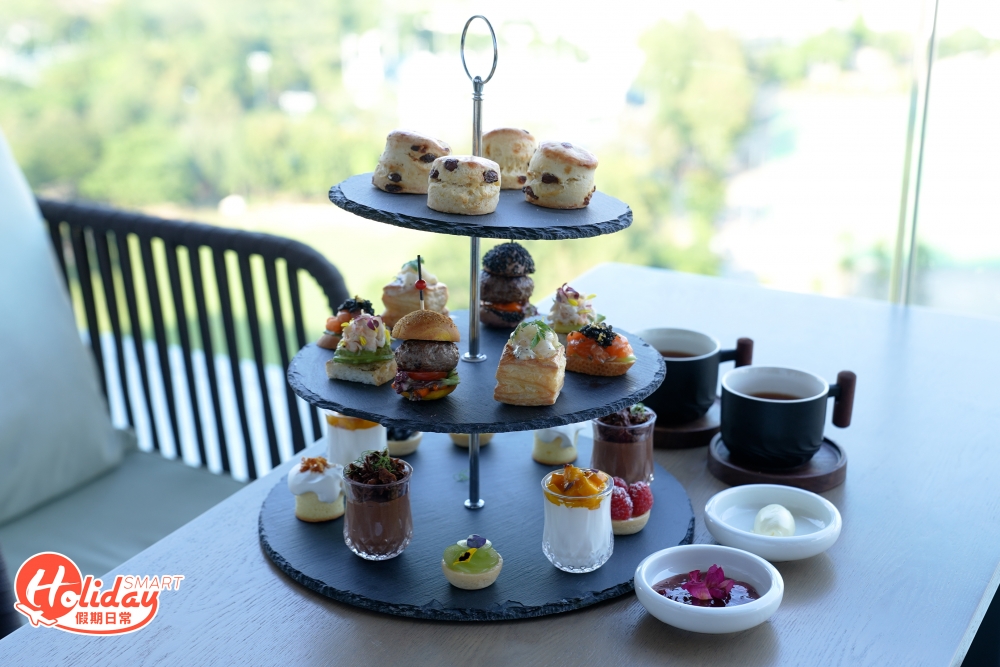 餐廳11月更將推出三層架下午茶，有齊4款鹹點和5款甜點，款式相對少見，每款造型精緻，鹹食蟹肉牛油果多士、三文魚撻、迷你漢堡等。
