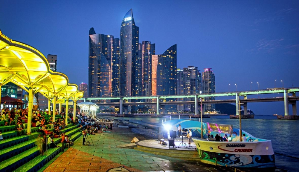 釜山煙火節觀賞煙火熱點：民樂水邊公園