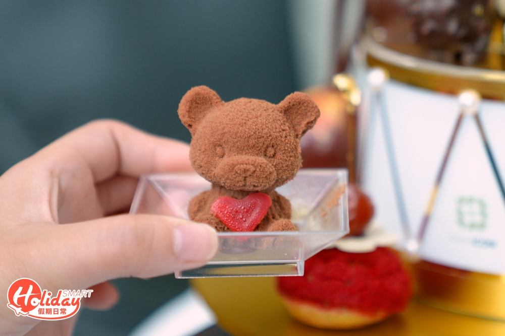軟心朱古力小熊入口即融，香滑口感配上脆米，味道層次豐富加上可愛造型，打卡一流！
