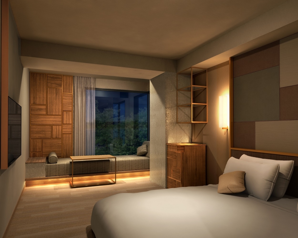 內有町屋休息室和小庭園使用之外，也加設大浴場桑拿