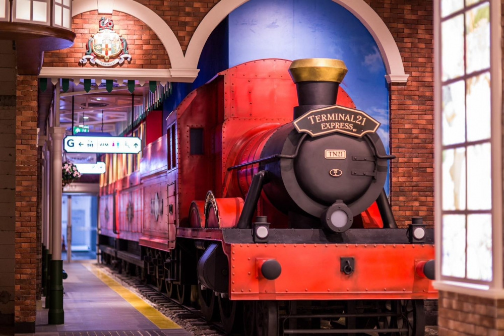 Terminal 21商場一大特色就係個個廁所都係超IGable的打卡位，其中Rama 3商場重點推薦哈利波特通往魔法世界的9¾月台！