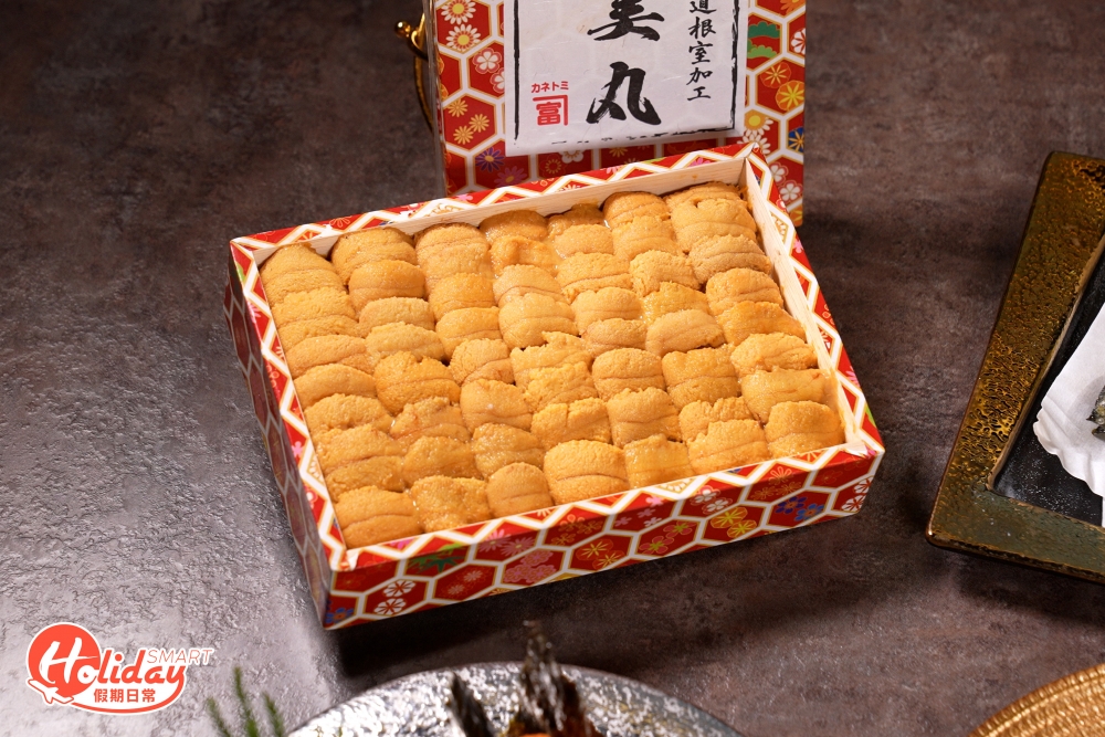 U IZAKAYA主打4款日本新鮮當造的海膽，分別為味道濃郁、口感嫩滑赤海膽及馬糞海膽！