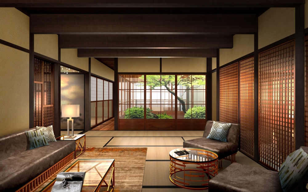 由明治時期的民居改建而成，充滿古色古香風味同時揉合了現代化設計