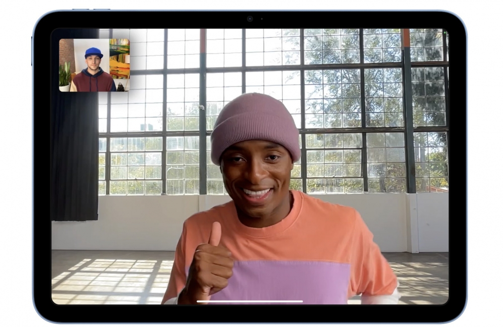 iPad 10首次採用橫向前置鏡頭，進行視像通話可擁有更好的視覺角度！