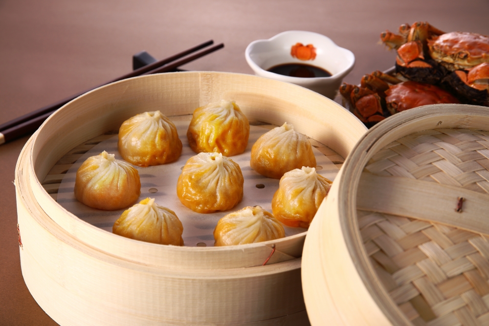 蟹粉小籠包。