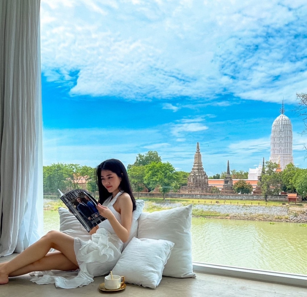 由於酒店位於河邊附近，所以住客隨時隨地都可以欣賞到靚景～