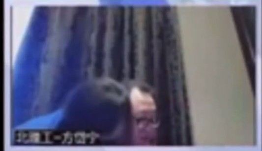 不過方岱寧教授嘅鏡頭突然出現一名女子，而女子仲好熱情咁獻吻！